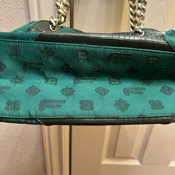 Y2K Rare Fornarina Emerald Green purse - Picture 6 of 12